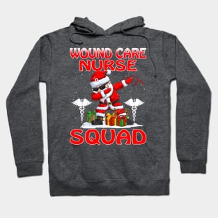 Christmas Wound Care Nurse Squad Reindeer Pajama Dabing Santa Hoodie